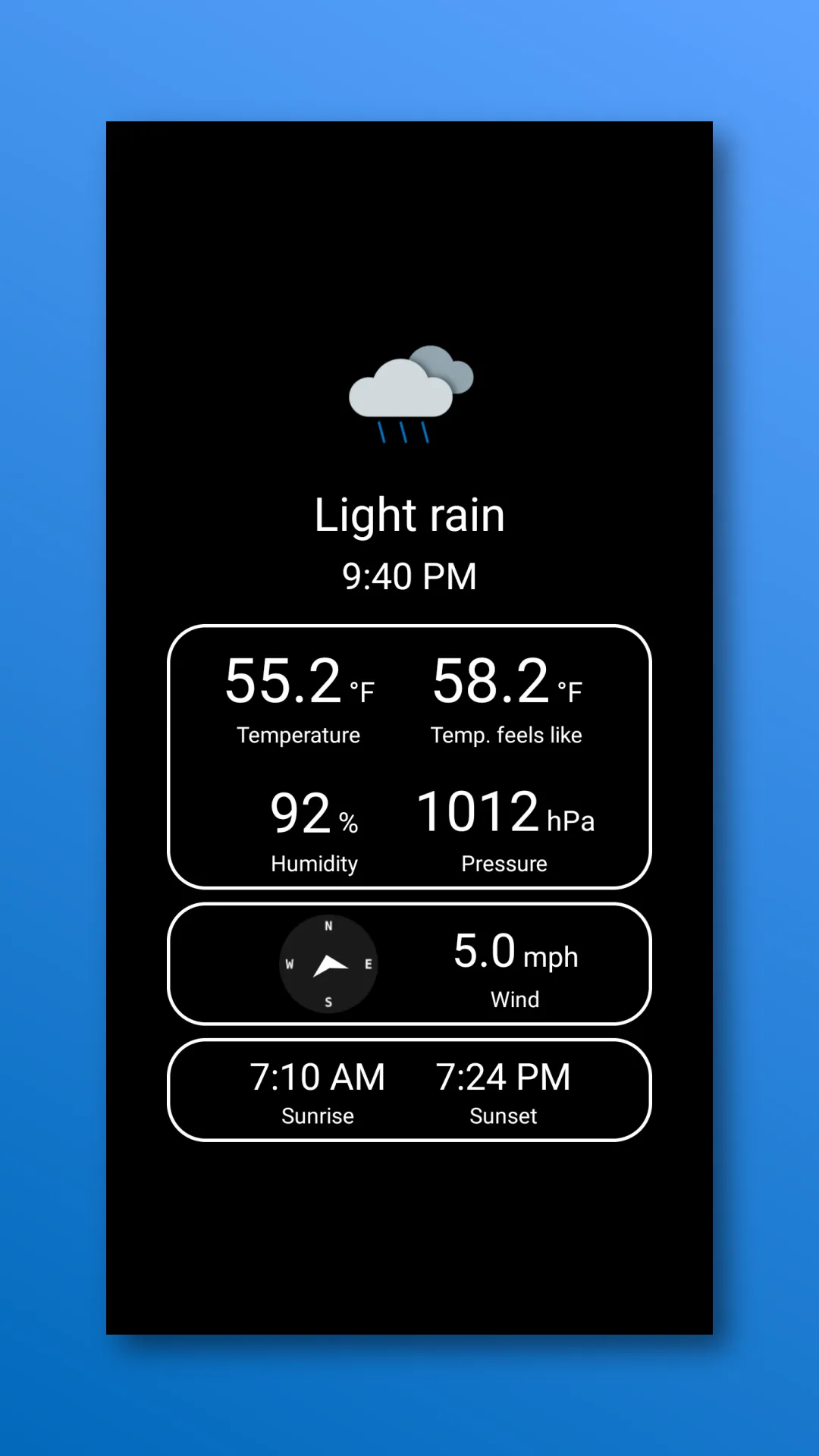 Weather Screensaver | Indus Appstore | Screenshot