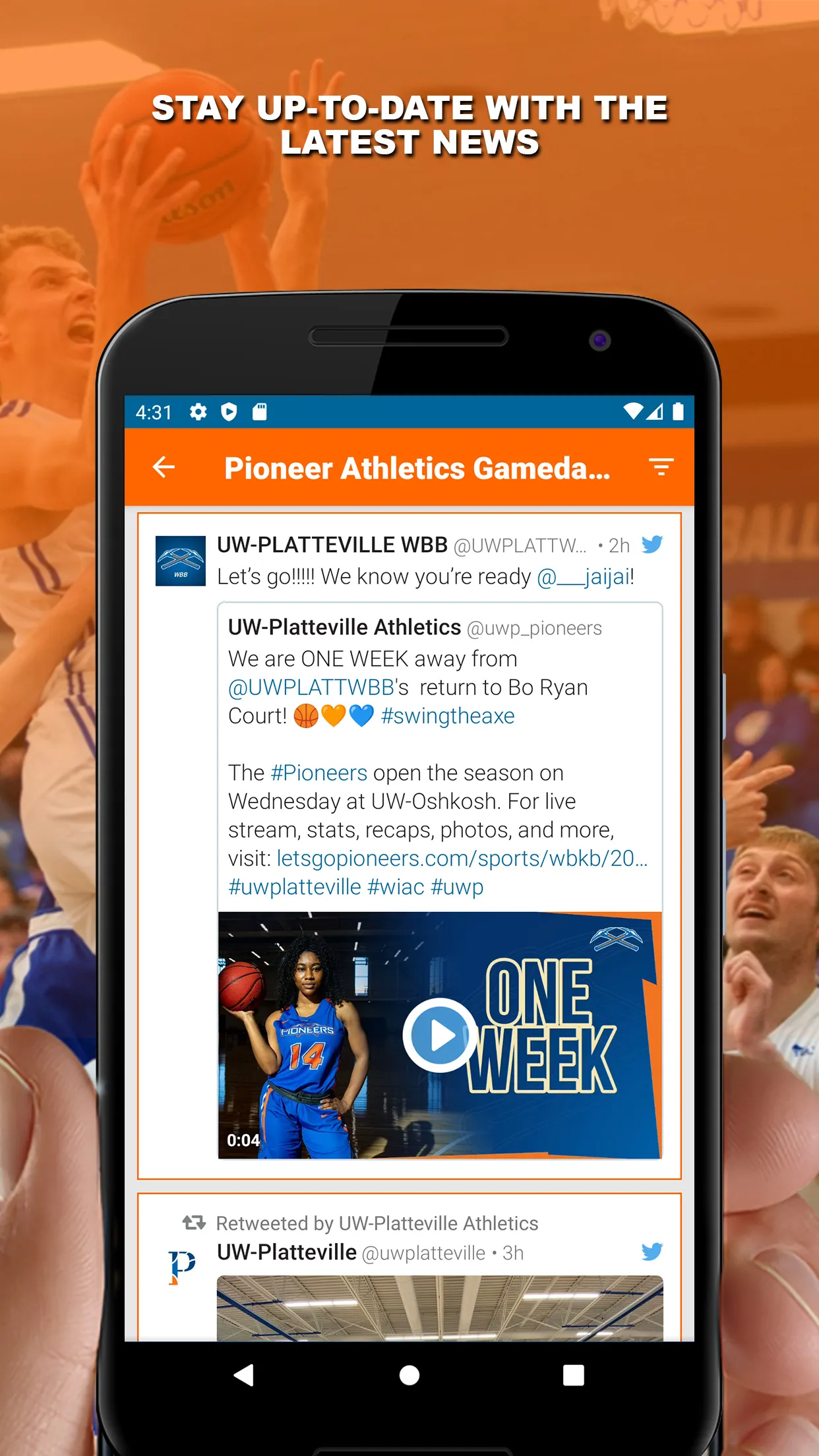 Pioneer Athletics Gameday | Indus Appstore | Screenshot