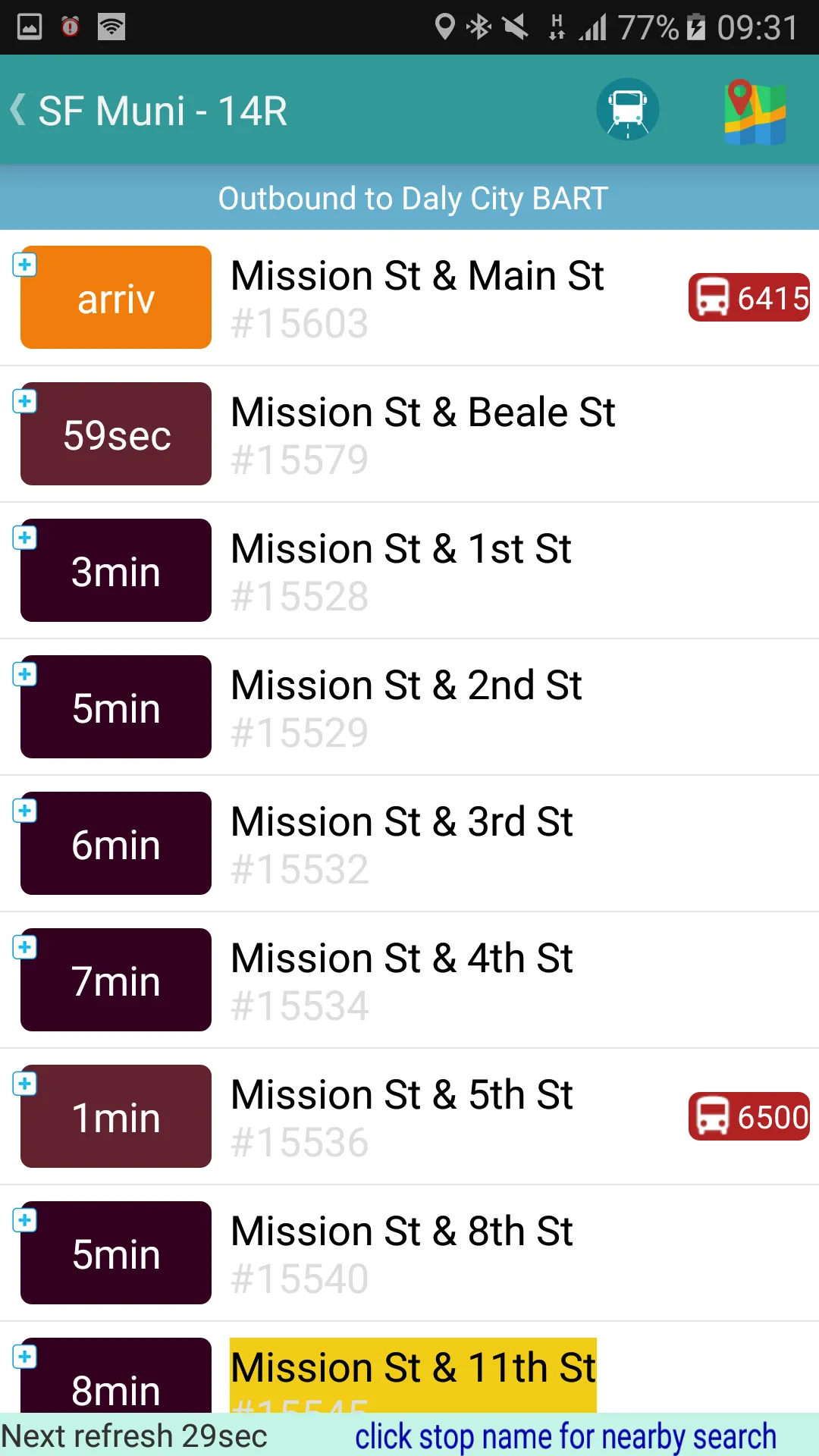 San Francisco  Bus Tracker | Indus Appstore | Screenshot