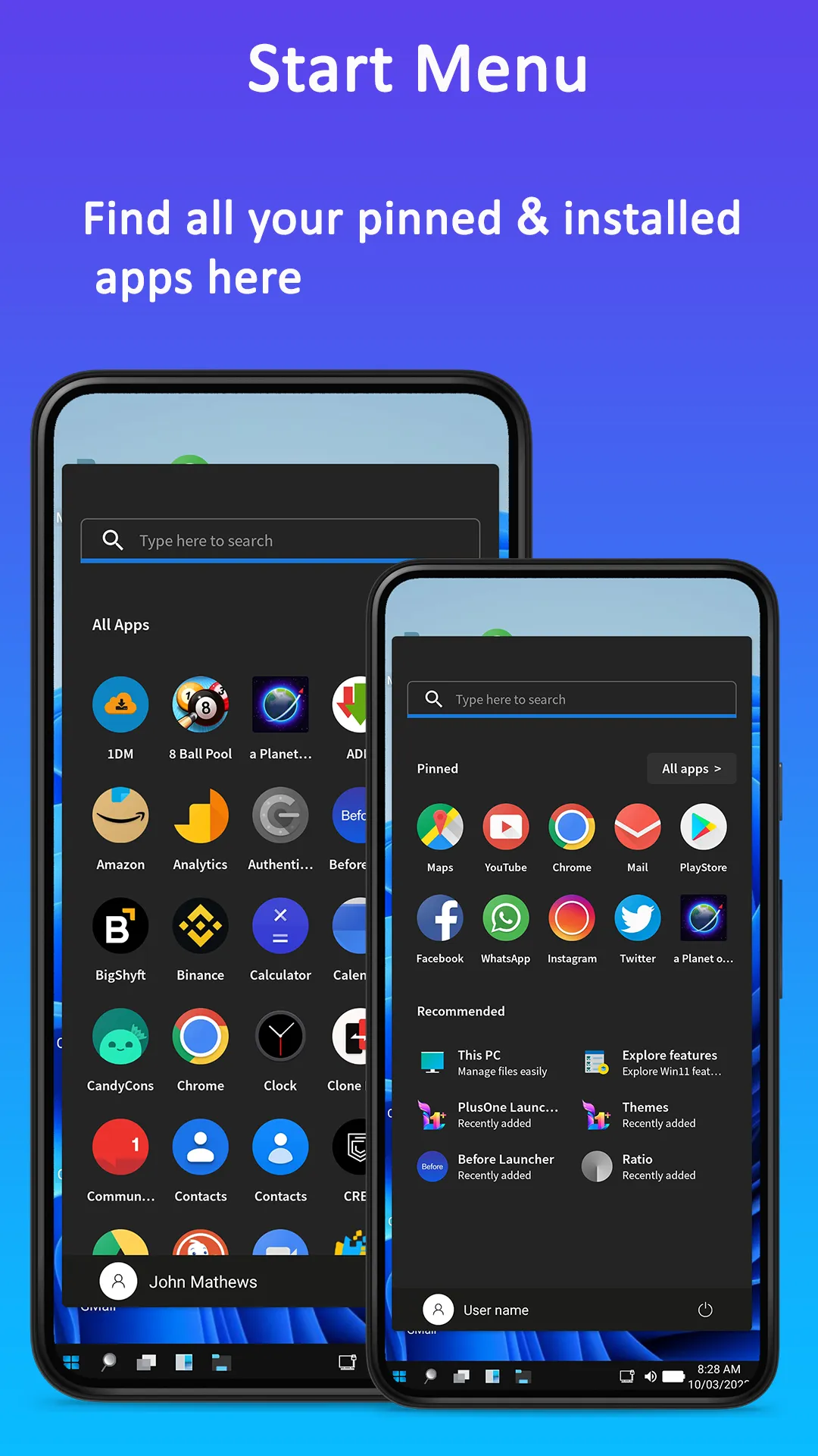 Win 11x Launcher 2022 | Indus Appstore | Screenshot