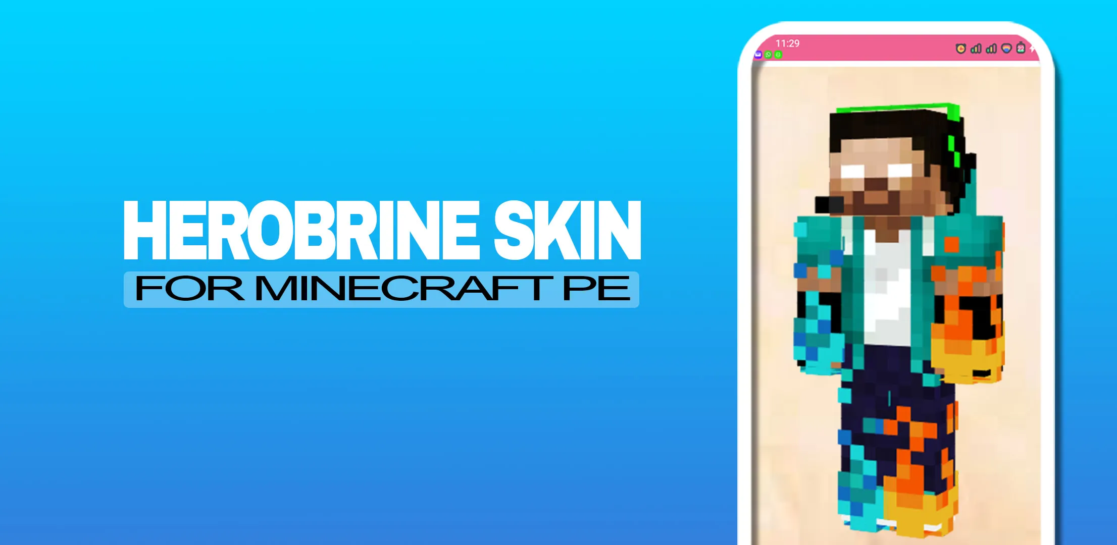 Herobrine Skin For Minecraft | Indus Appstore | Screenshot