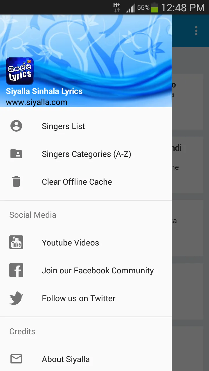 Siyalla Sinhala Lyrics | Indus Appstore | Screenshot