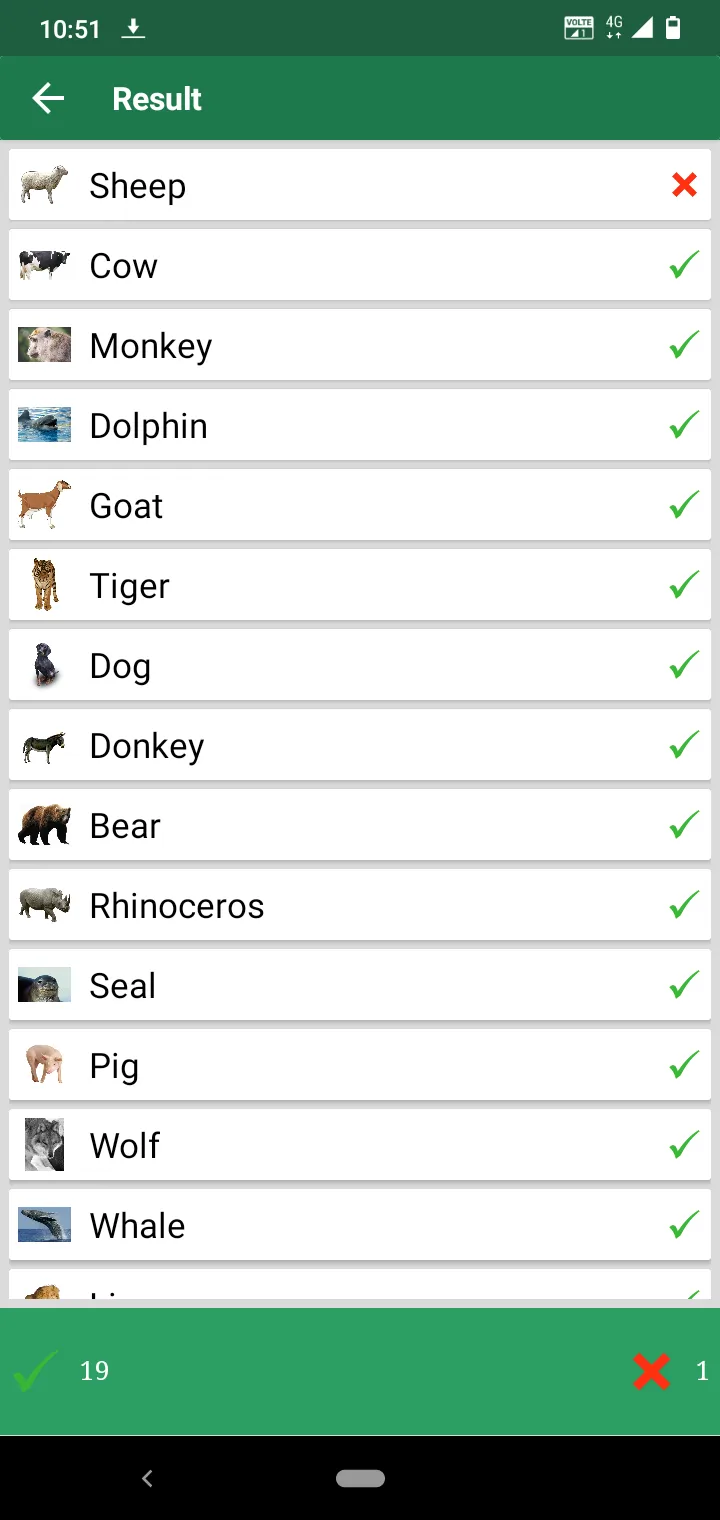 English Animals and Birds Quiz | Indus Appstore | Screenshot