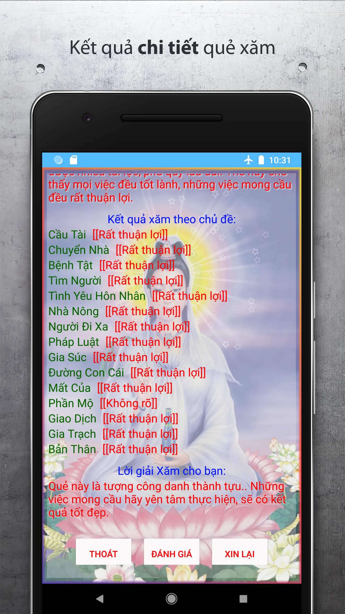 Xin Xăm Mỗi Ngày | Indus Appstore | Screenshot