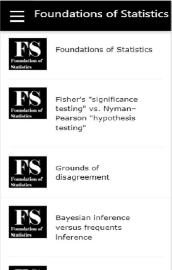 Foundation of statistics | Indus Appstore | Screenshot