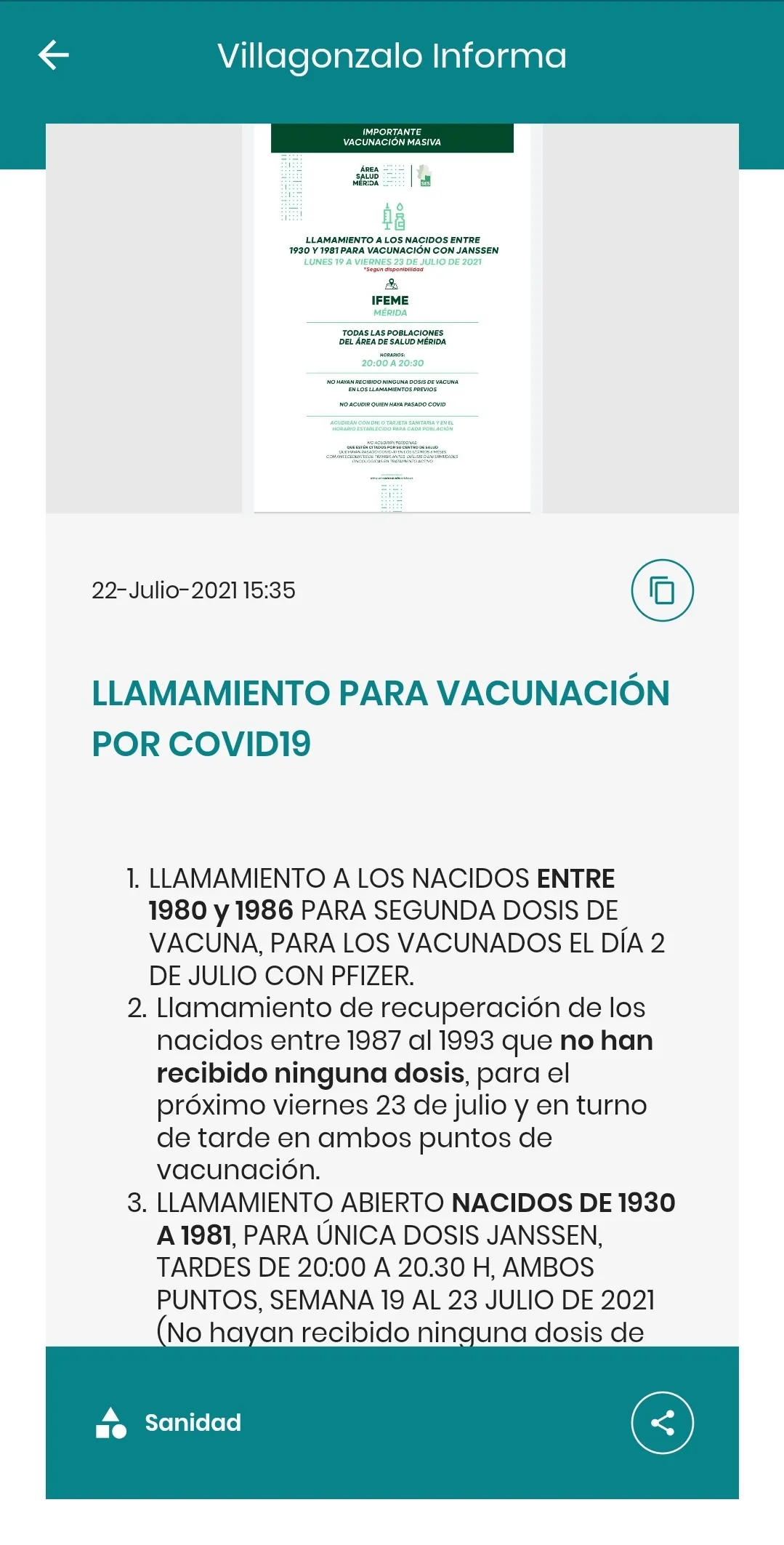 Villagonzalo Informa | Indus Appstore | Screenshot