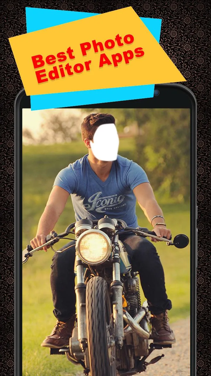 Men Moto Photo Suit | Indus Appstore | Screenshot