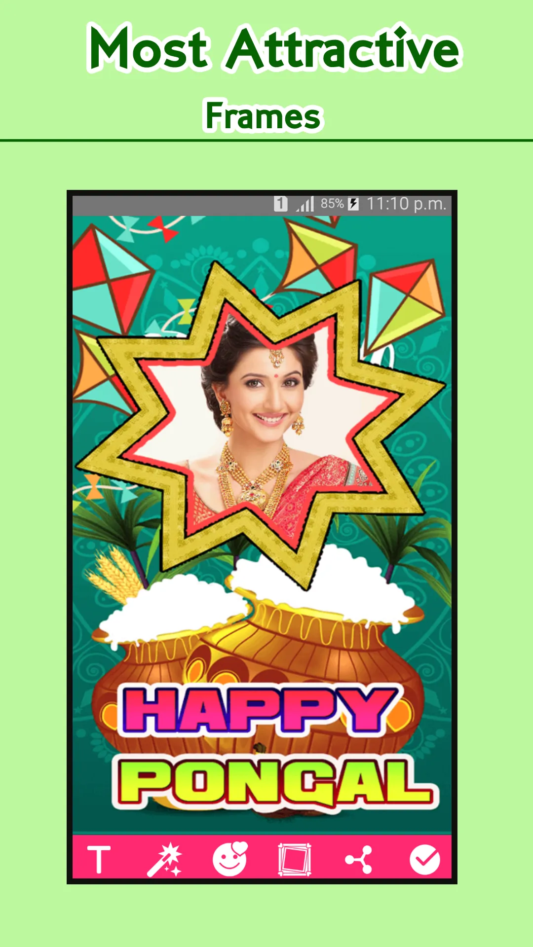 Pongal Photo Frames: Sankranti | Indus Appstore | Screenshot