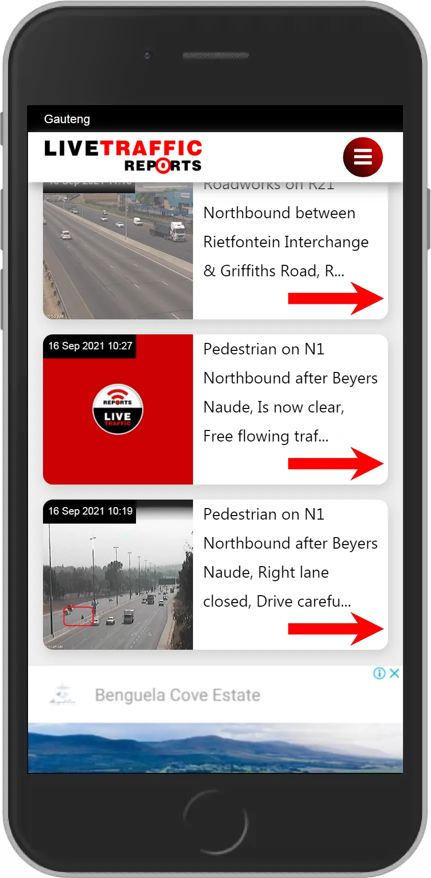 Live Traffic Reports Camera Up | Indus Appstore | Screenshot