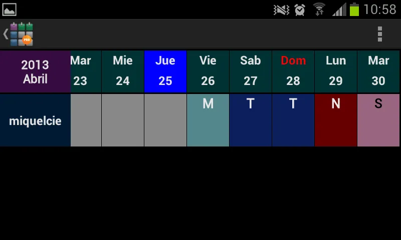 SaTurnos Pro Calendar | Indus Appstore | Screenshot