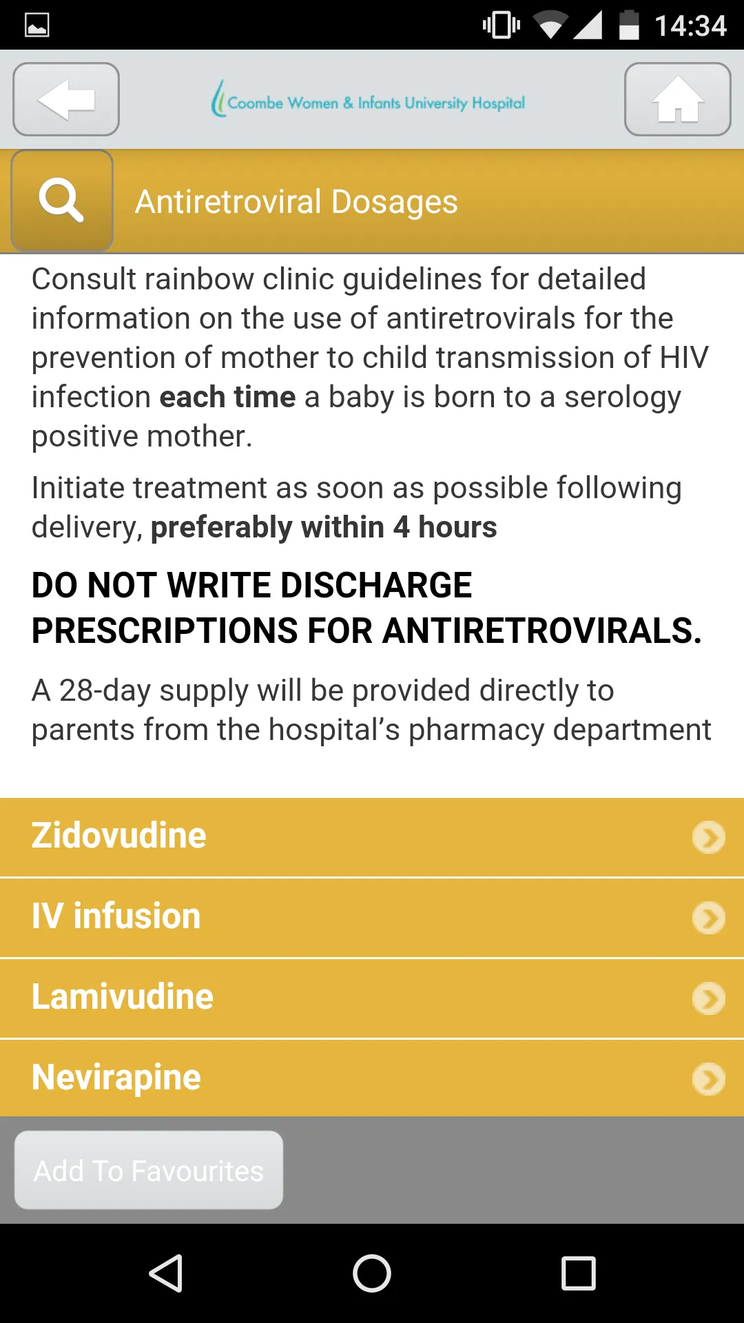 Coombe Neonatal Guidelines | Indus Appstore | Screenshot