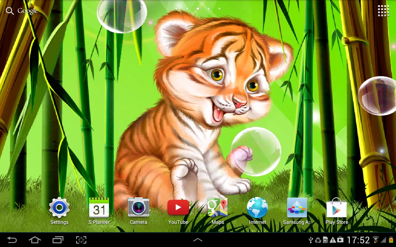 Cute tiger cub live wallpaper | Indus Appstore | Screenshot