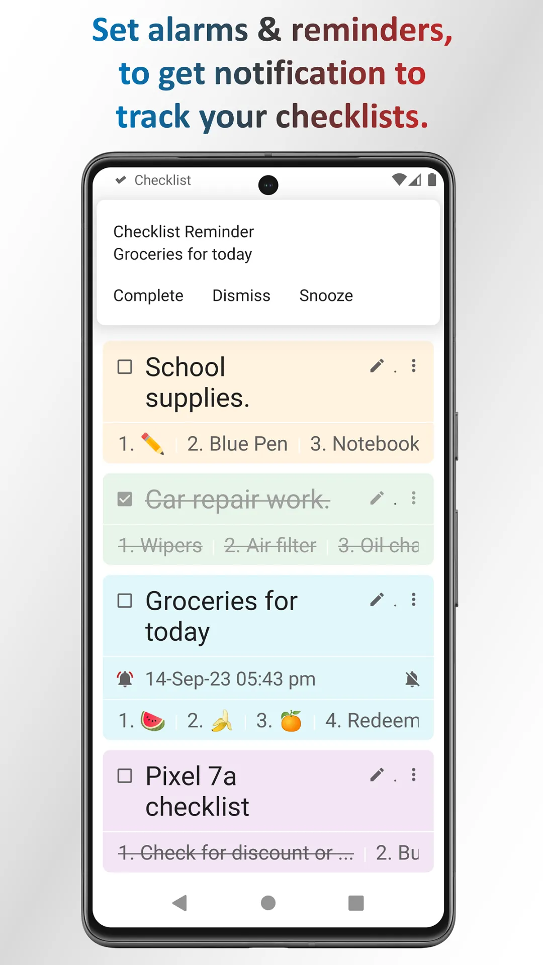 Checklist - Notes and Tasks | Indus Appstore | Screenshot