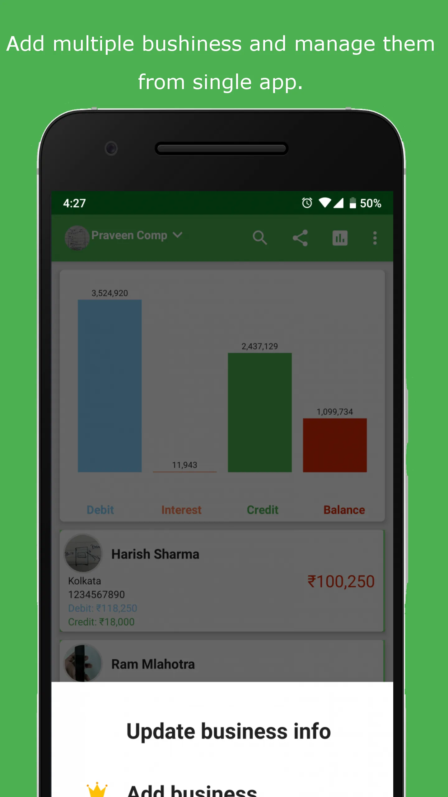 Mobile Ledger: Account/Khata | Indus Appstore | Screenshot