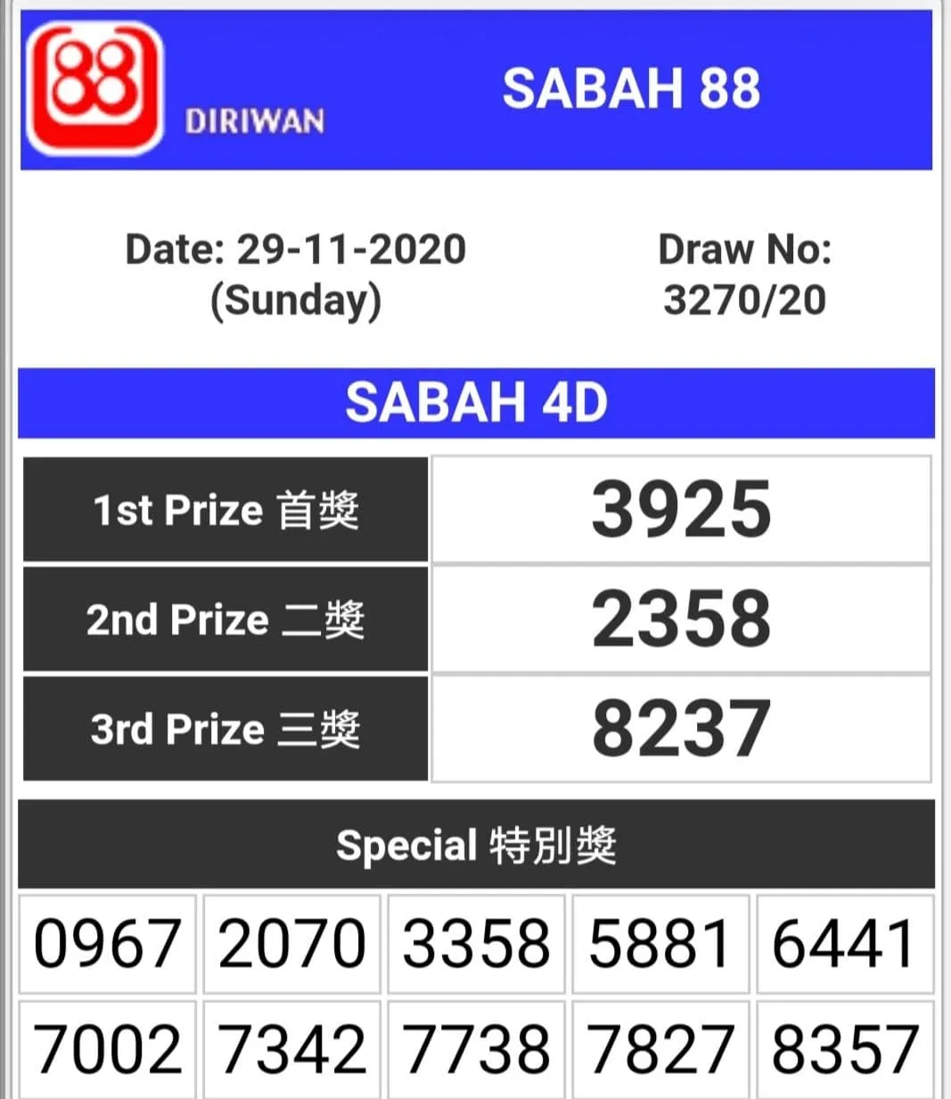 4D Live Draw Result | Indus Appstore | Screenshot