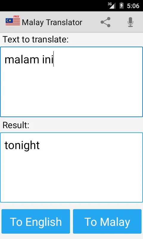 Malay English Translator | Indus Appstore | Screenshot