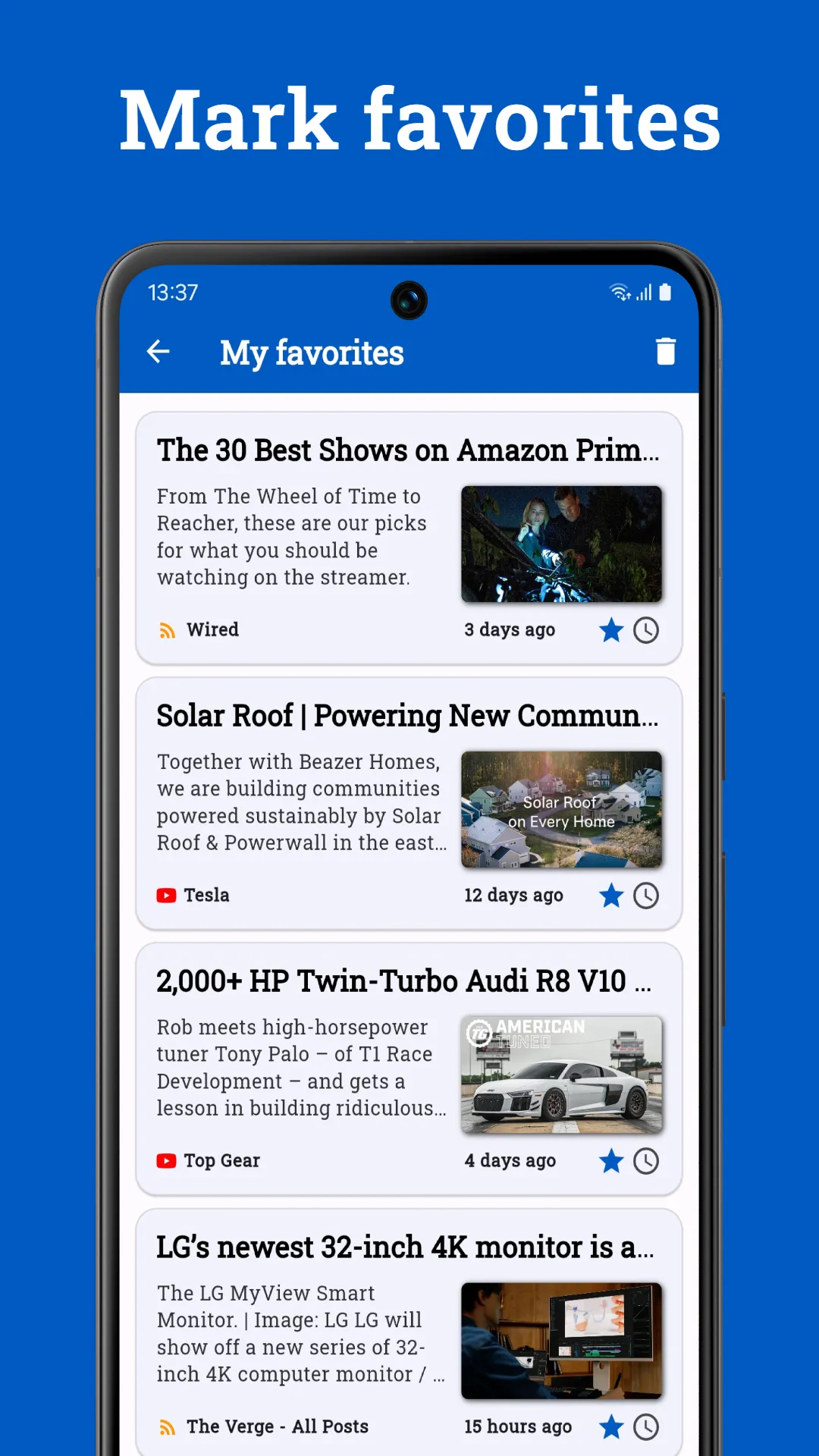 Your News - RSS Feed Reader | Indus Appstore | Screenshot