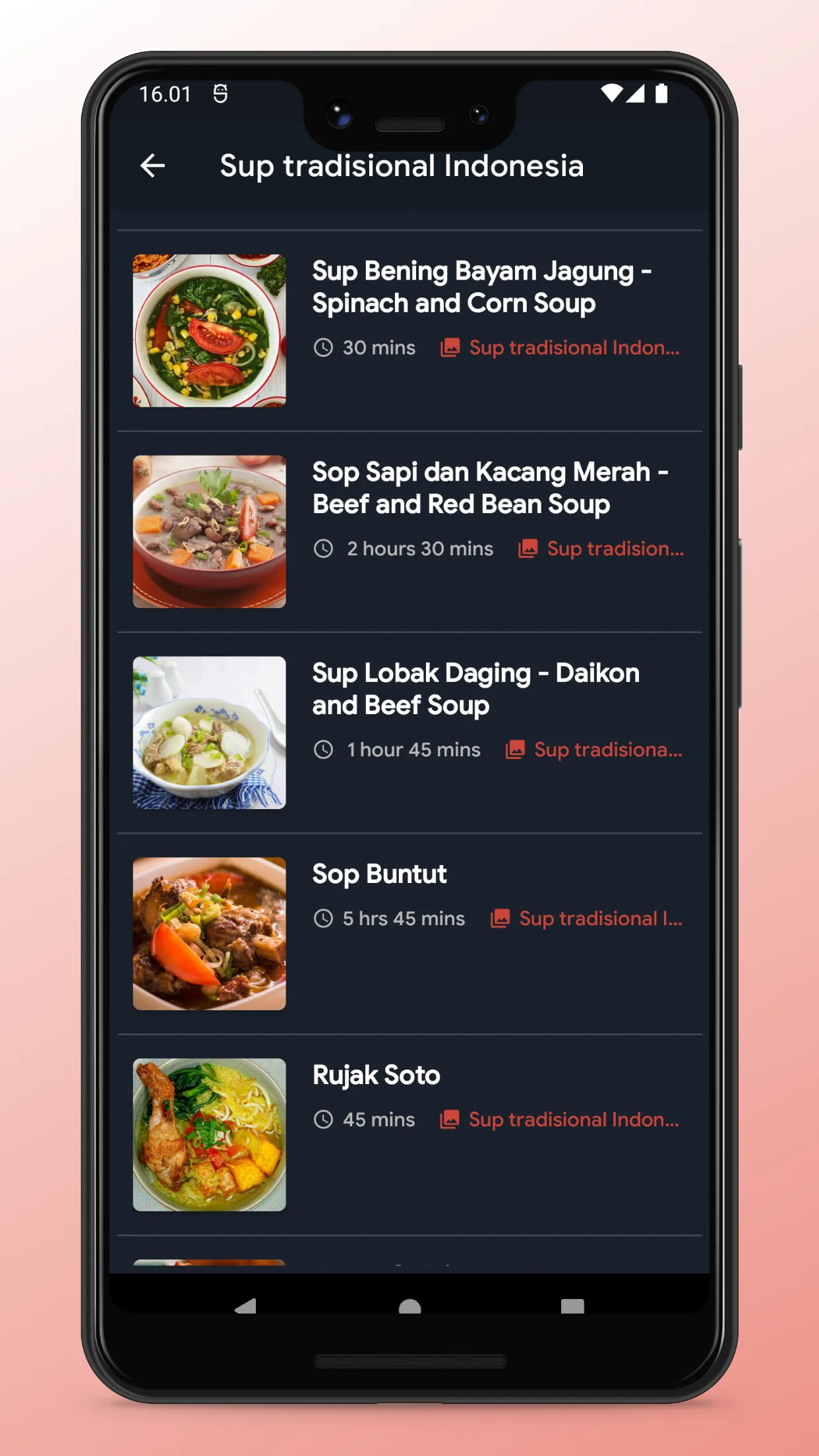 Indonesian Food Recipes App | Indus Appstore | Screenshot