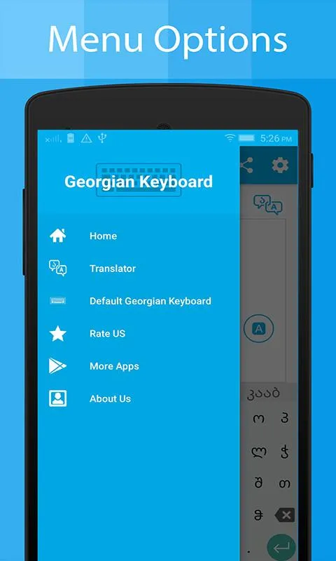 Georgian Keyboard & Translator | Indus Appstore | Screenshot