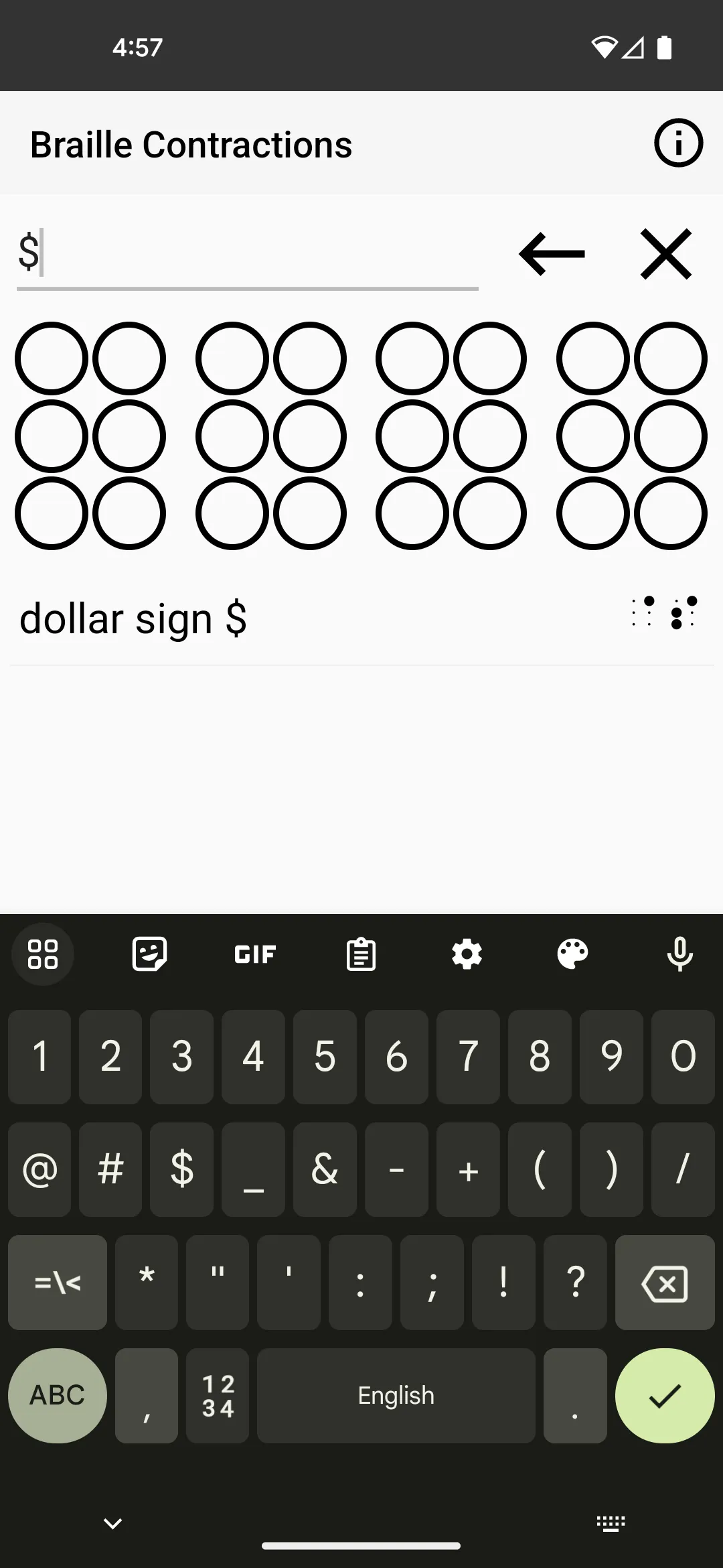 Braille Contraction Lookup | Indus Appstore | Screenshot