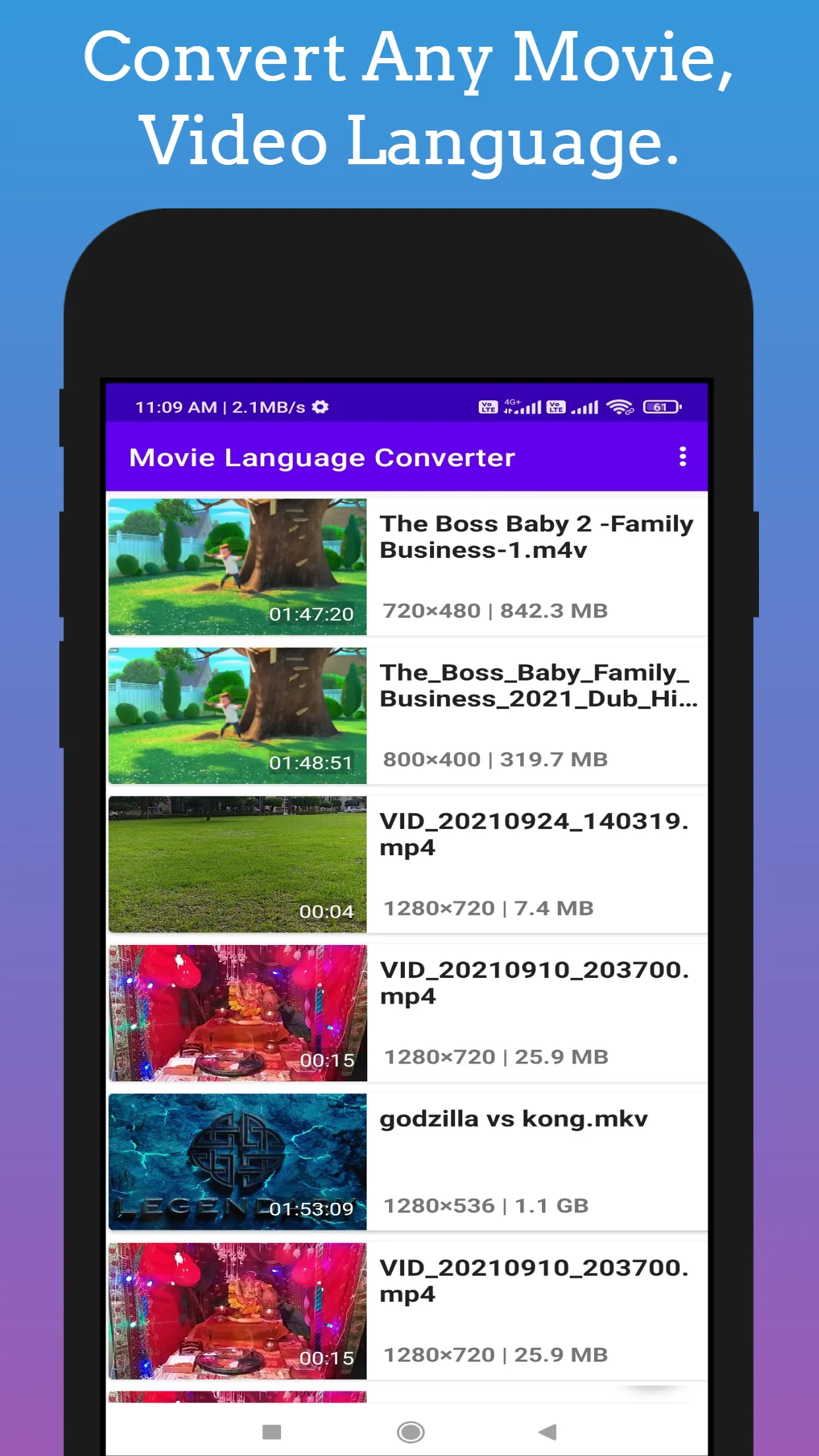 Movie Language Converter - MLC | Indus Appstore | Screenshot
