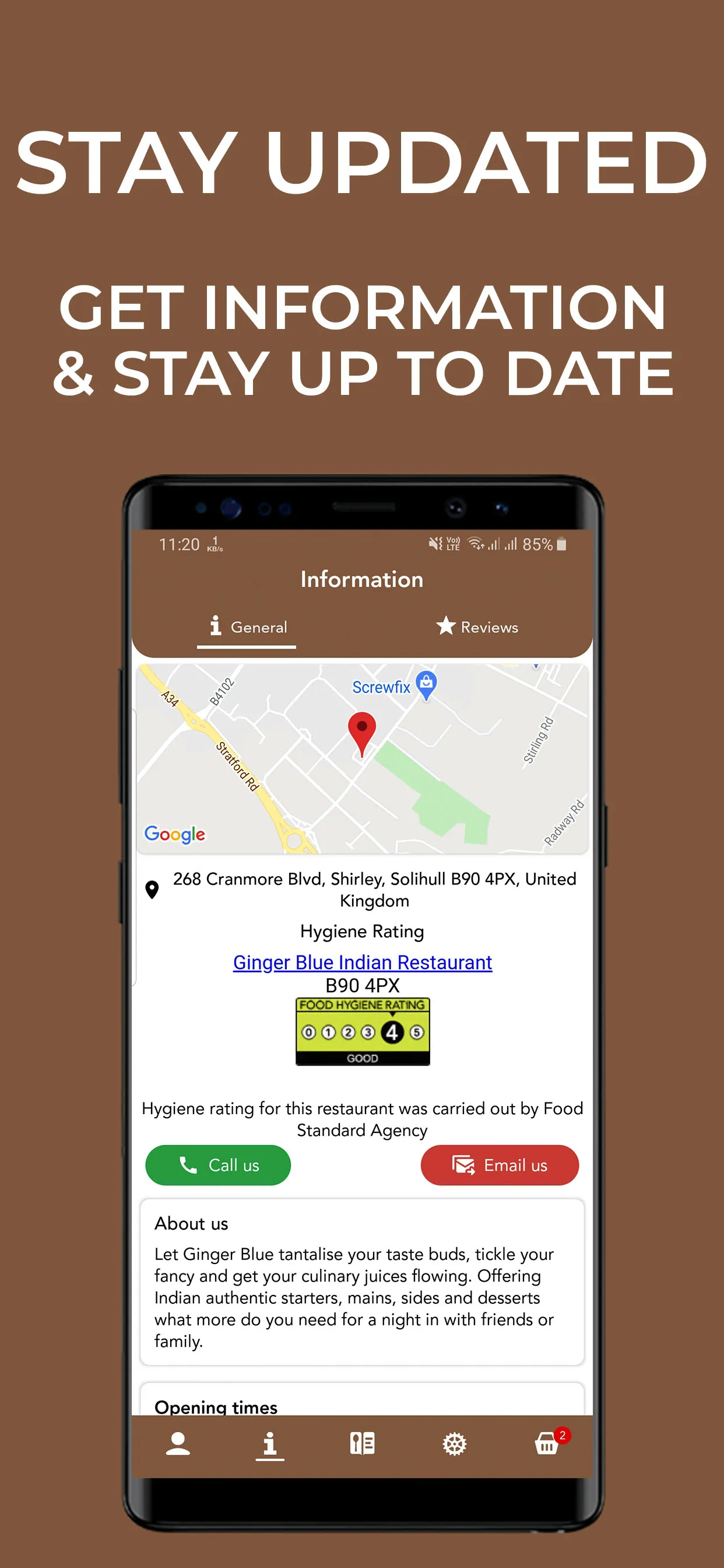 Ginger Blue Restaurant | Indus Appstore | Screenshot