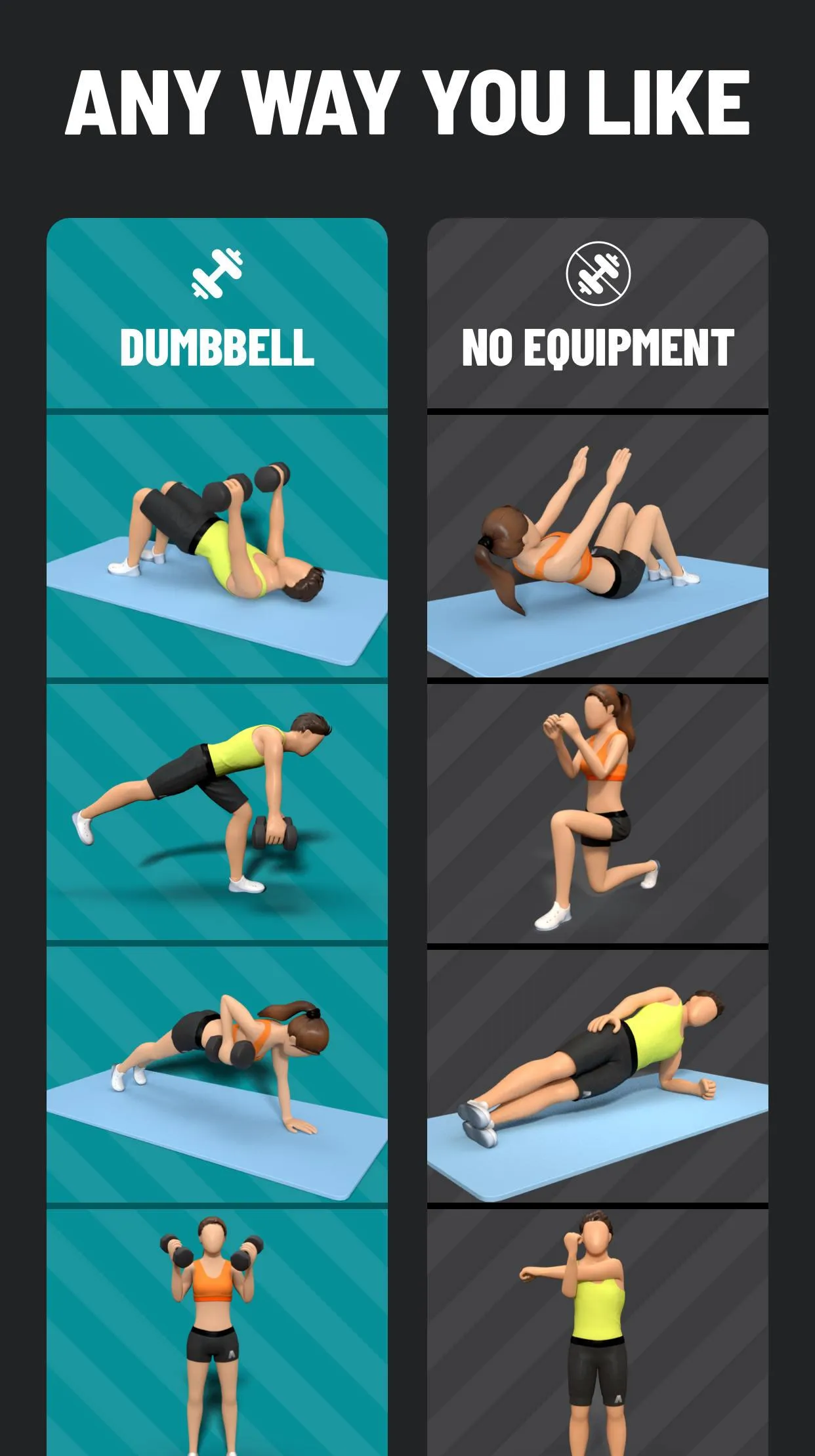 Dumbbell Workout at Home | Indus Appstore | Screenshot