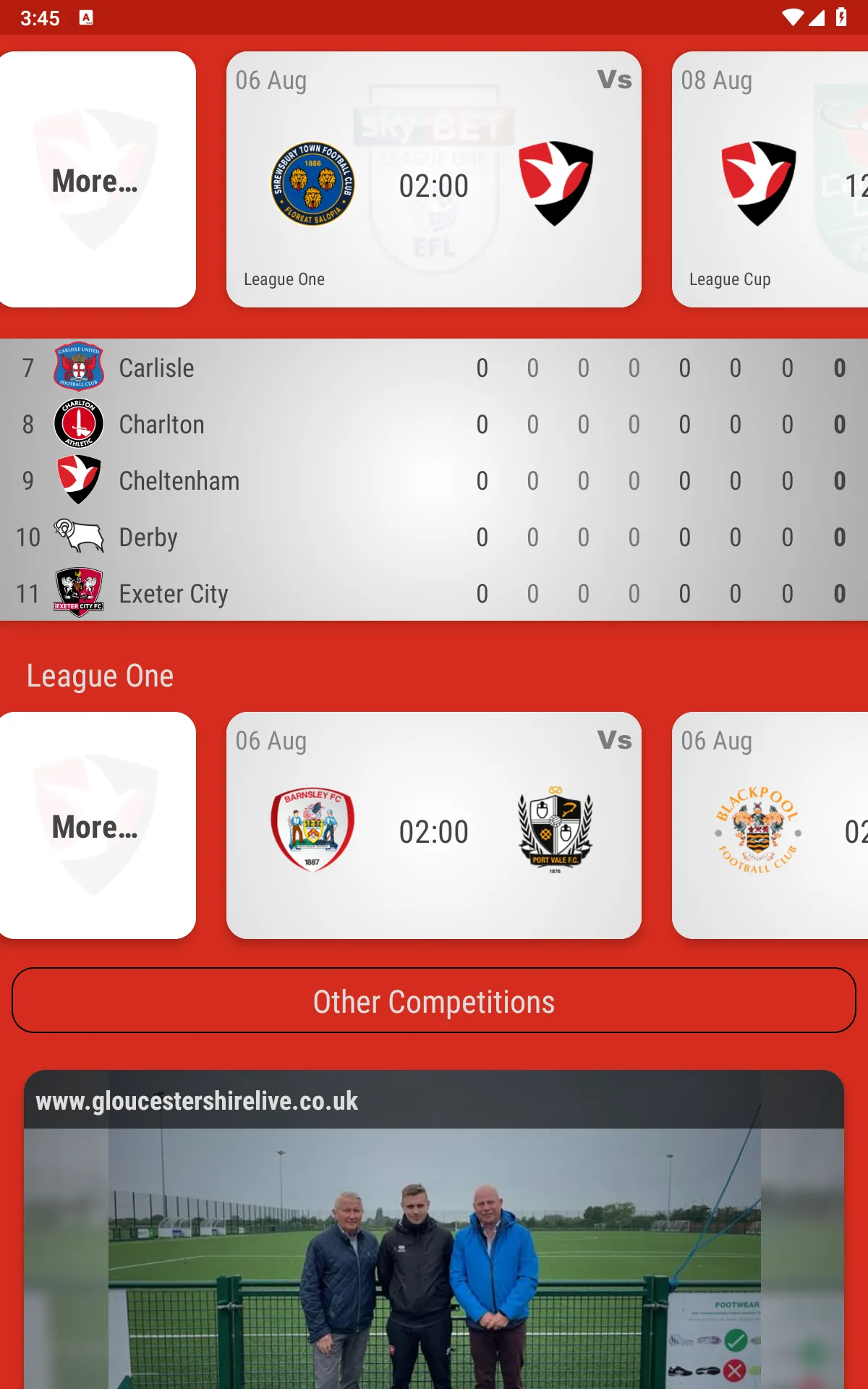 Cheltenham Town Fan App | Indus Appstore | Screenshot