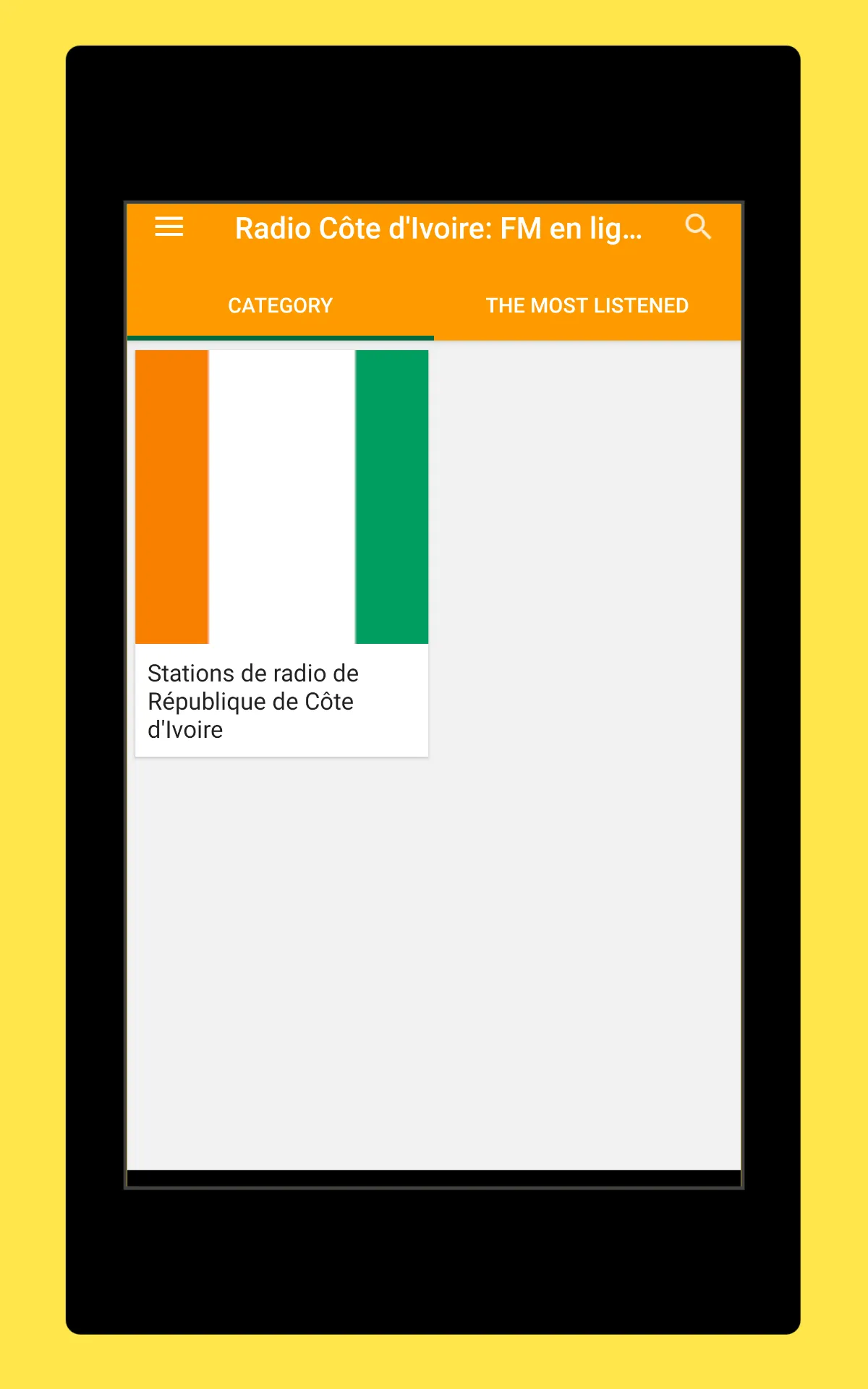 Radio Ivory Coast + Radio FM | Indus Appstore | Screenshot