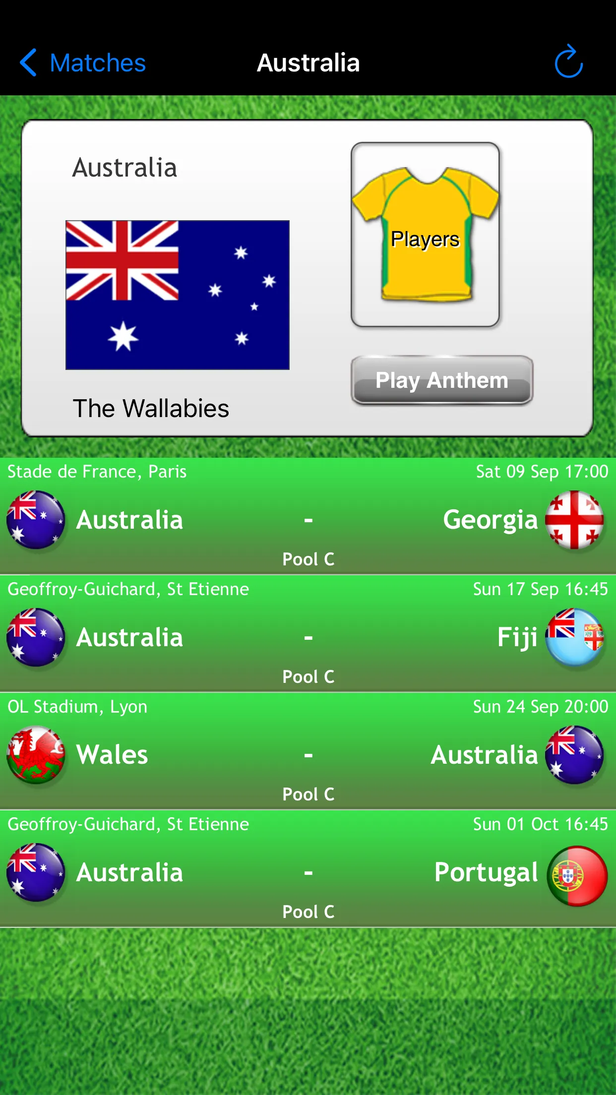 Rugby World App France 2023 | Indus Appstore | Screenshot