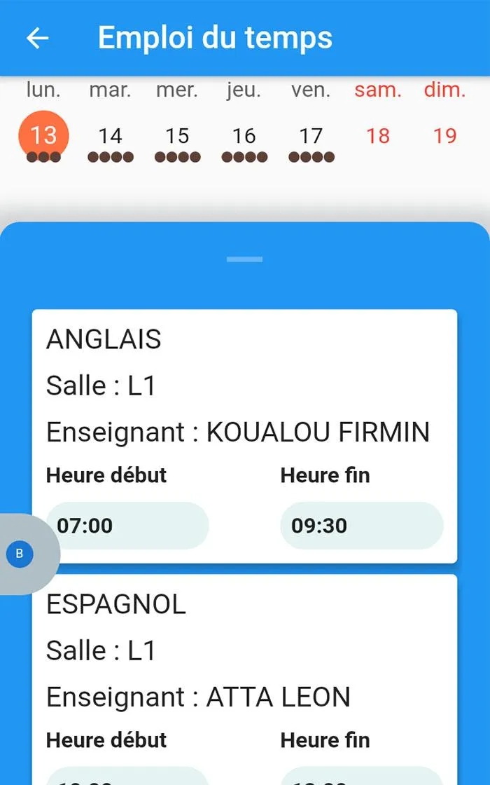 Vie et Suivi Scolaires | Indus Appstore | Screenshot