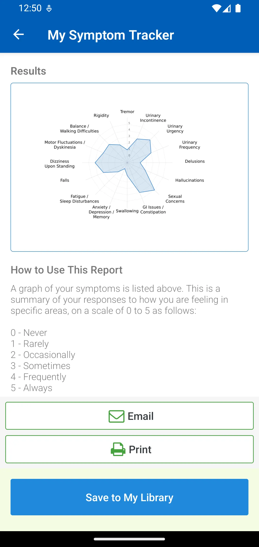 APDA Symptom Tracker | Indus Appstore | Screenshot