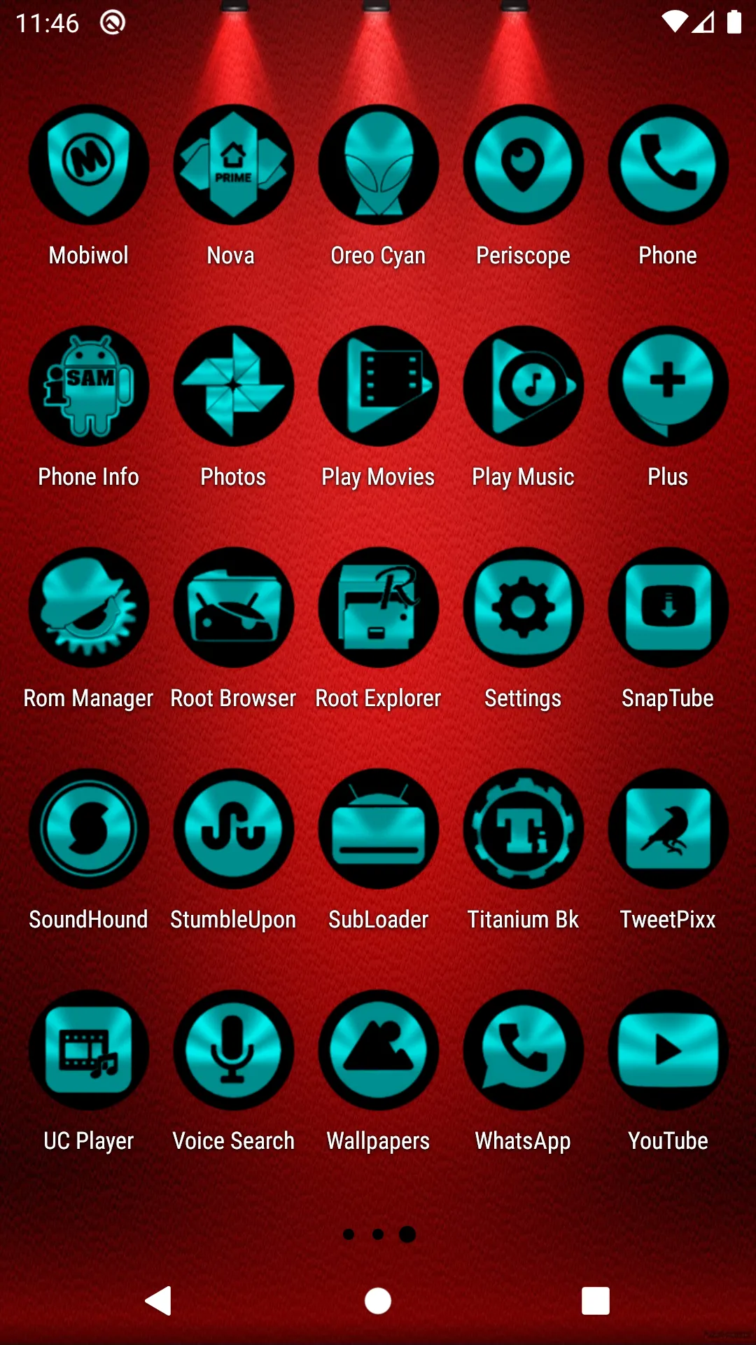 Oreo Cyan Icon Pack | Indus Appstore | Screenshot