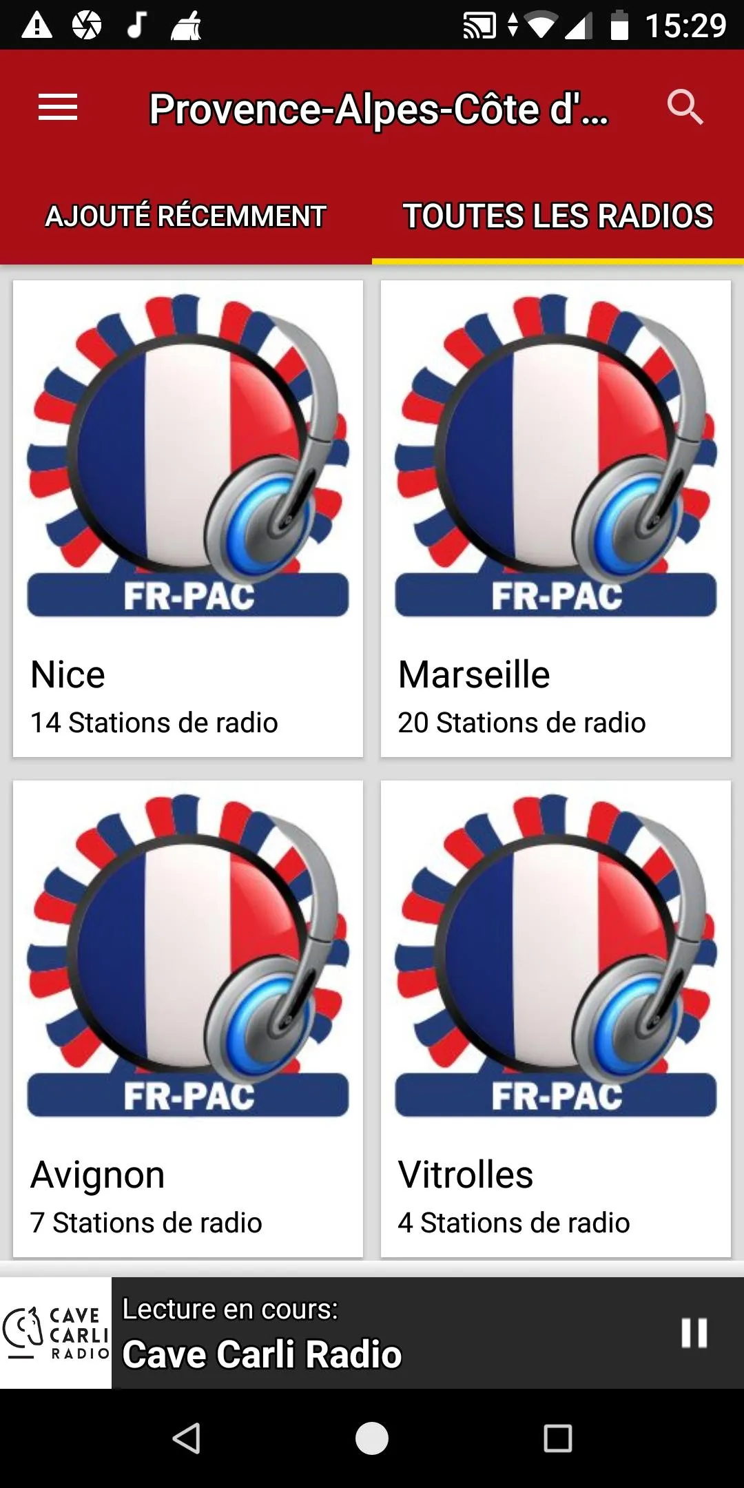 Radios ProvenceAlpesCôted'Azur | Indus Appstore | Screenshot