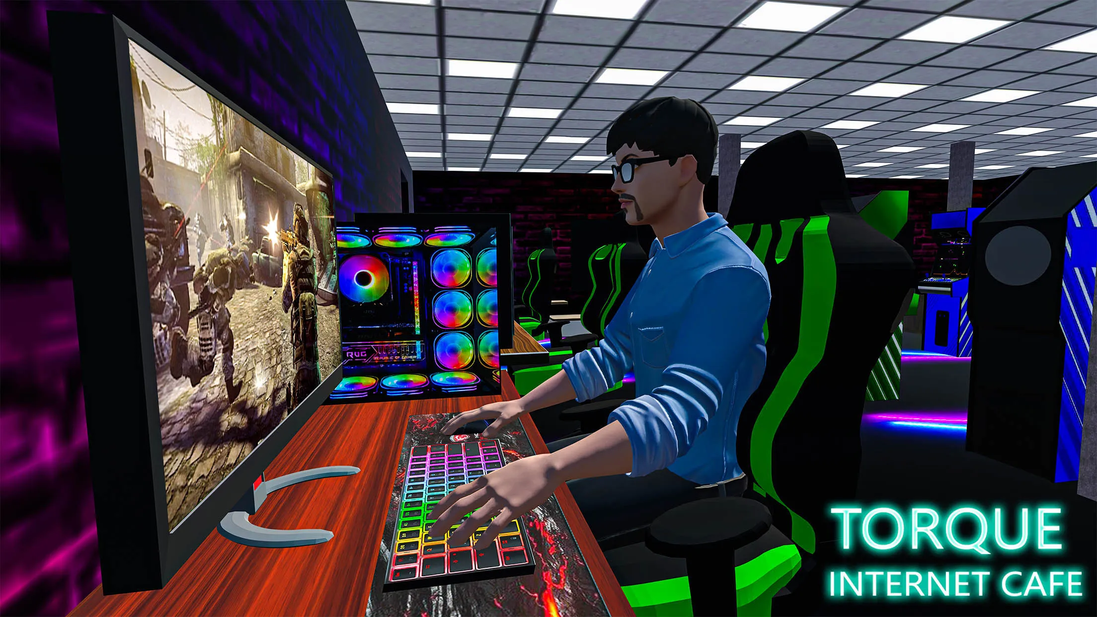 Internet Cyber Cafe Simulator | Indus Appstore | Screenshot