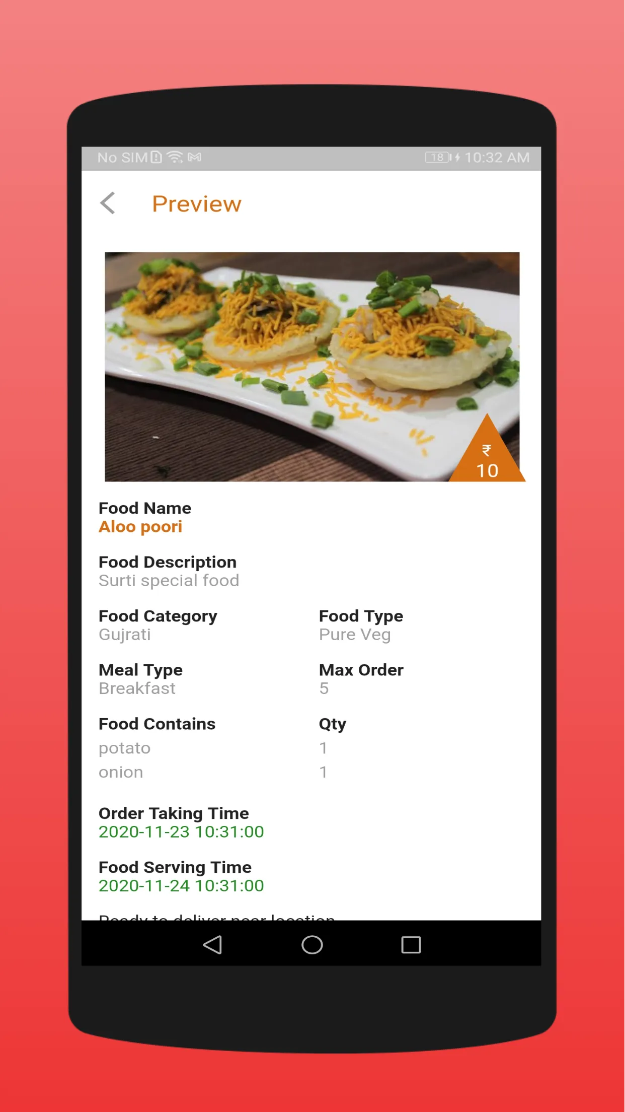 deHoFoo : delicious Home Food | Indus Appstore | Screenshot