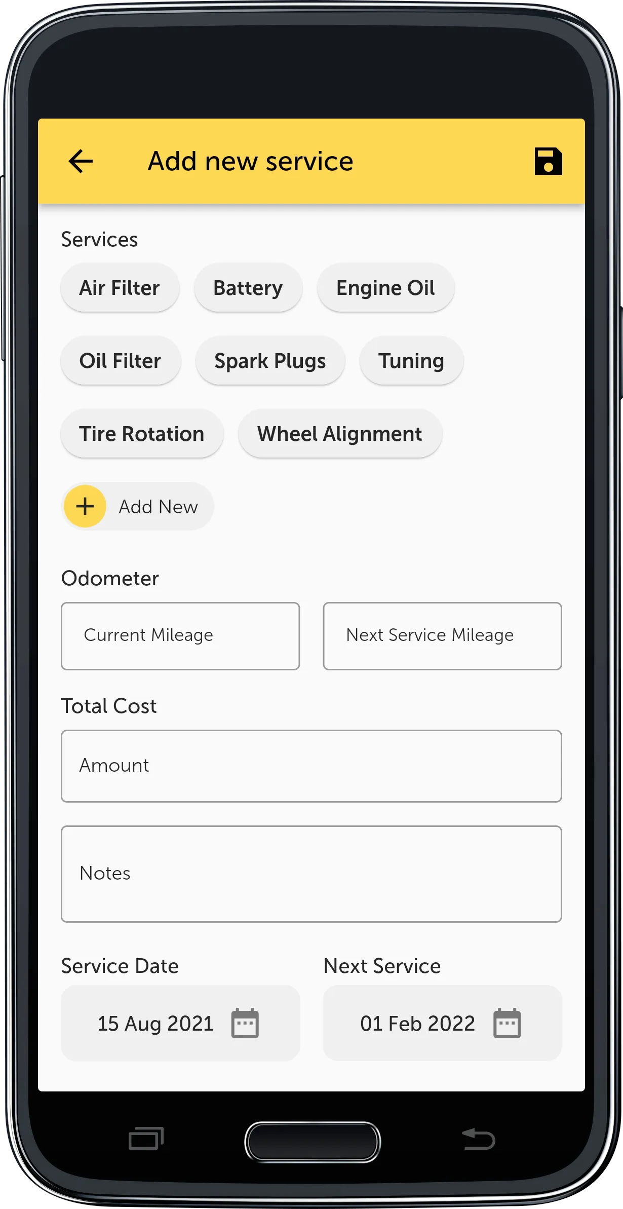 Vehicle Maintenance | Indus Appstore | Screenshot