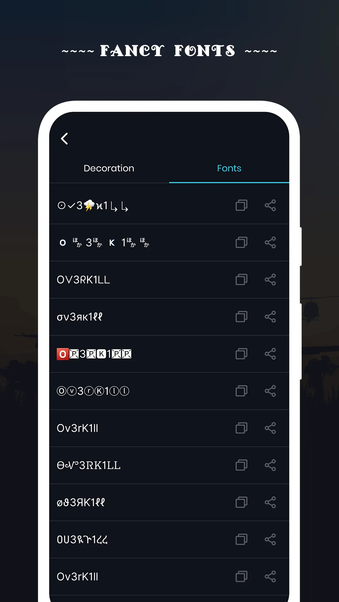 Nickname Generator: Font Style | Indus Appstore | Screenshot