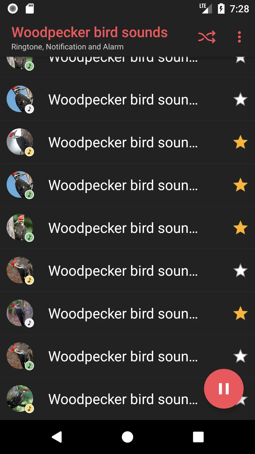 Woodpecker bird sounds | Indus Appstore | Screenshot