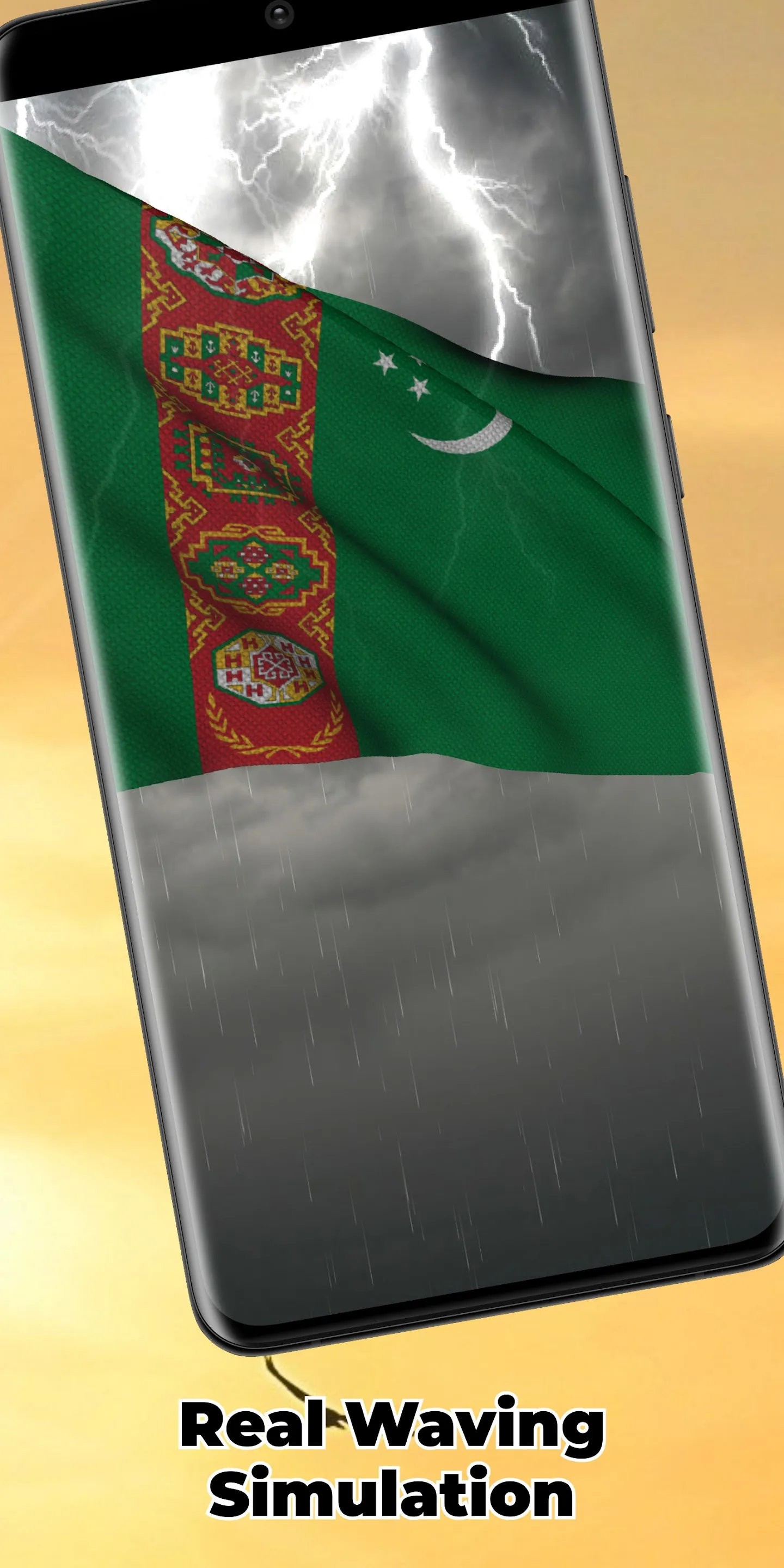 Turkmenistan Flag Live Wall | Indus Appstore | Screenshot