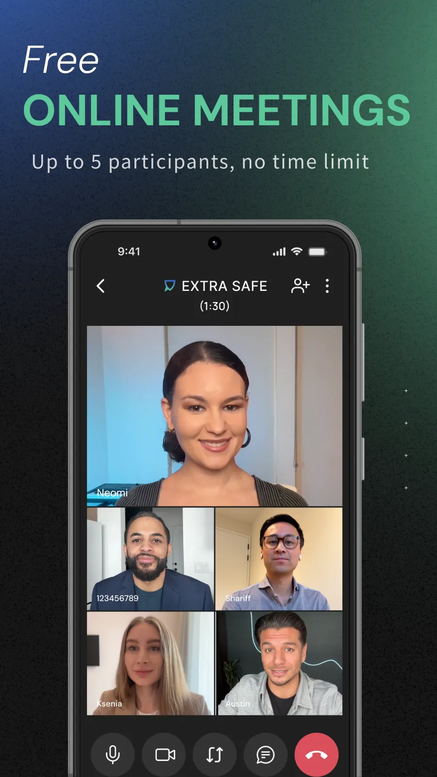 EXTRA SAFE: Private P2P Calls | Indus Appstore | Screenshot