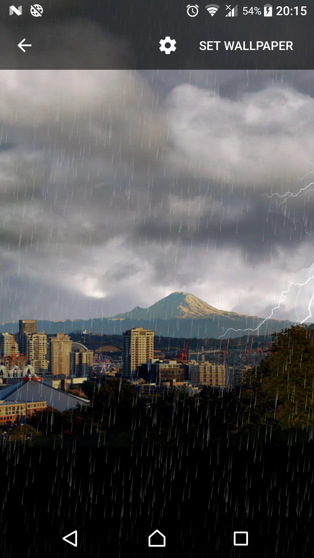 Thunderstorm Seattle - LWP | Indus Appstore | Screenshot