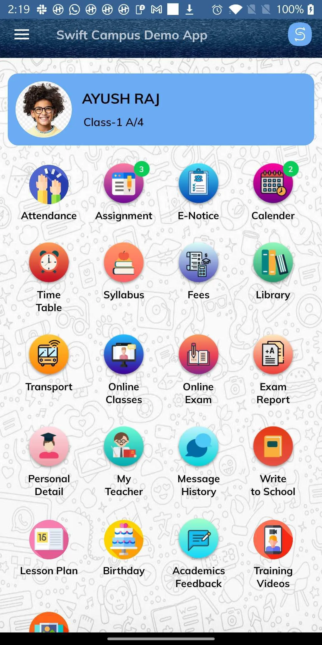 SwiftCampus Parent | Indus Appstore | Screenshot