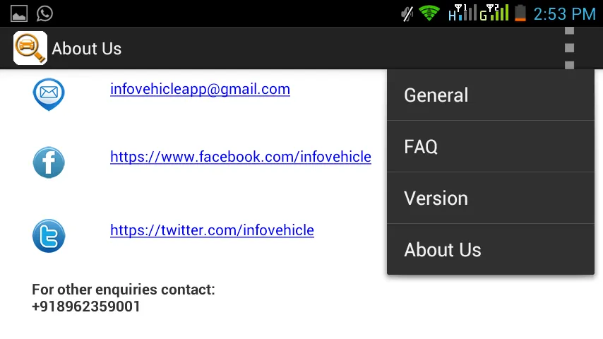 INFO VEHICLE -Find Address RTO | Indus Appstore | Screenshot