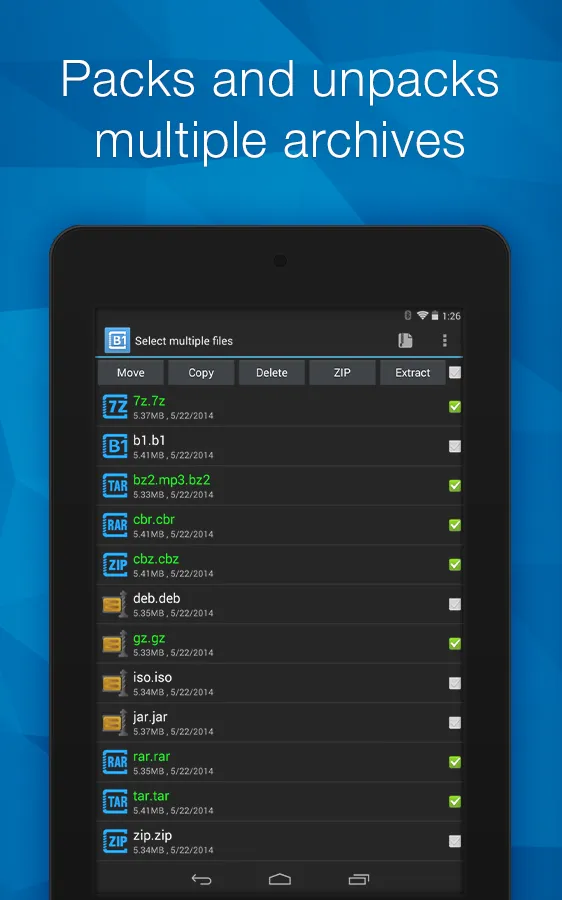 B1 Archiver zip rar unzip | Indus Appstore | Screenshot