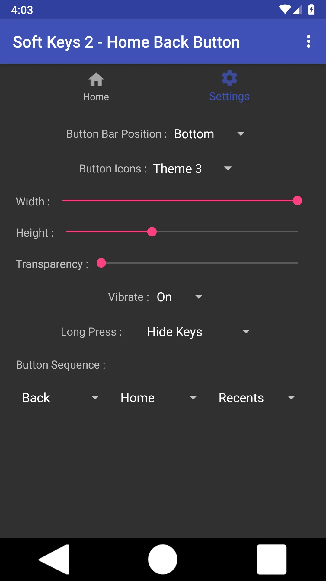 Soft Keys 2 - Home Back Button | Indus Appstore | Screenshot