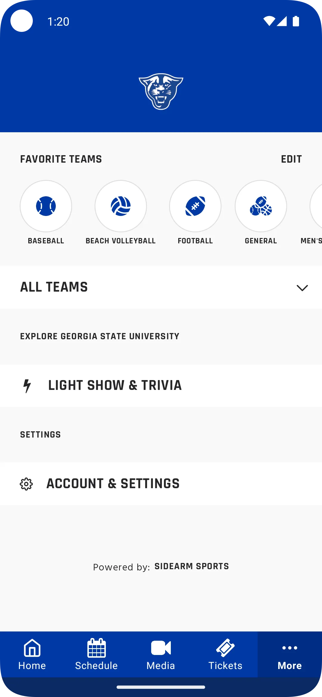 Georgia State Panthers | Indus Appstore | Screenshot