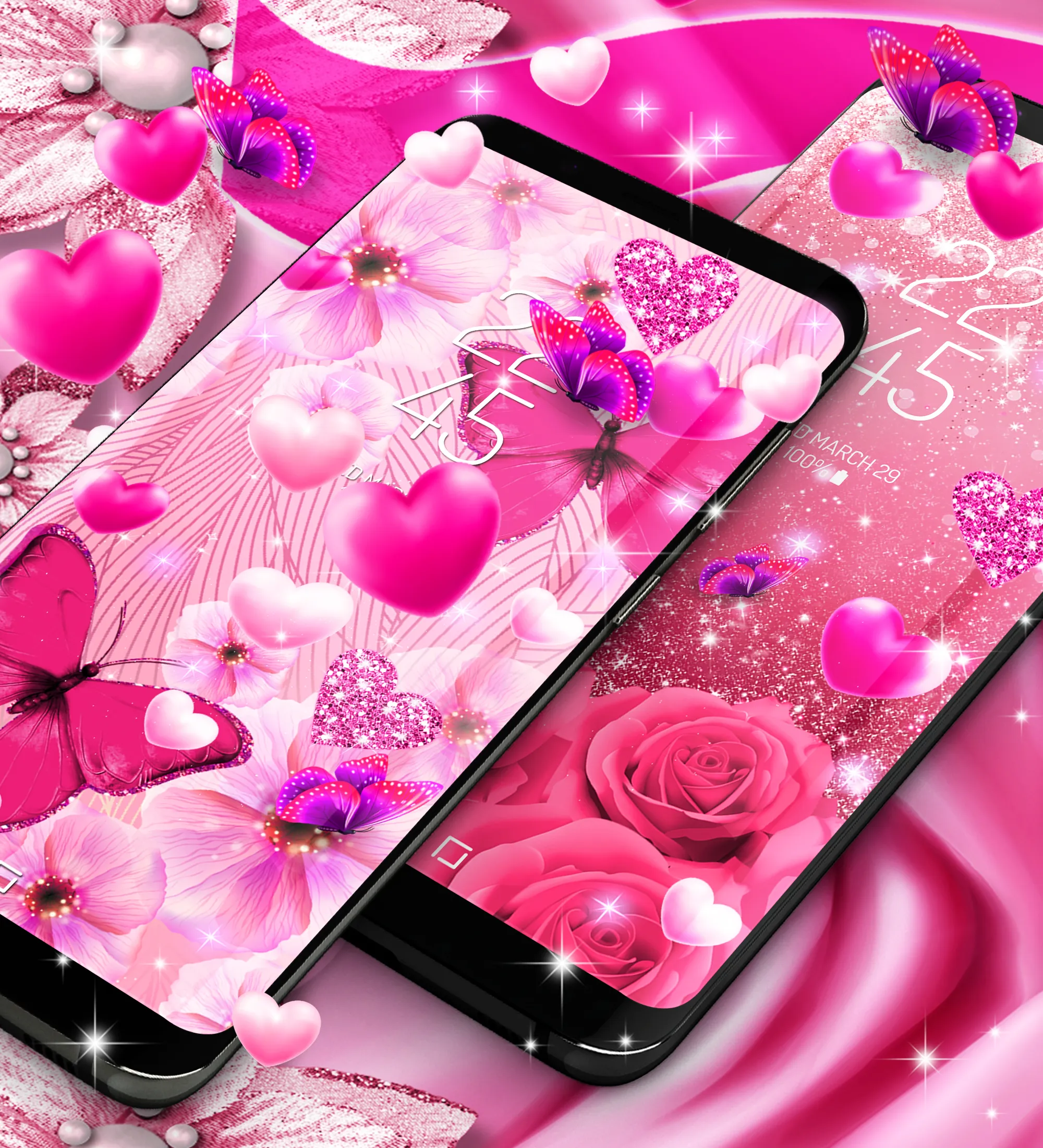 Lovely pink live wallpaper | Indus Appstore | Screenshot