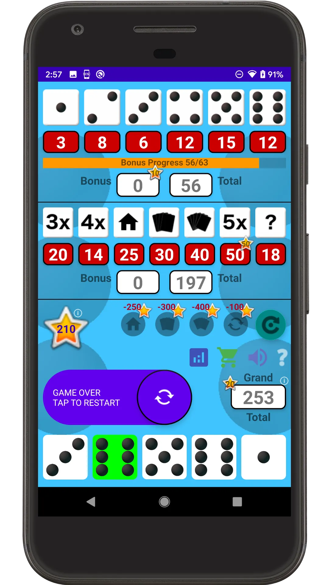 Five Dice Stars | Indus Appstore | Screenshot