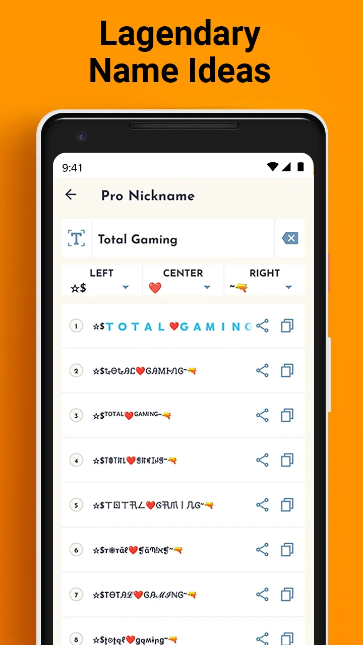 Name Generator - Nickname Fire | Indus Appstore | Screenshot